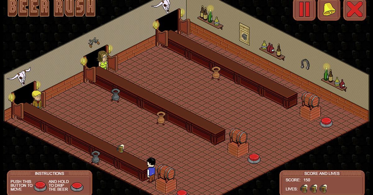 Beer Rush - servera öl i ett rasande tempo